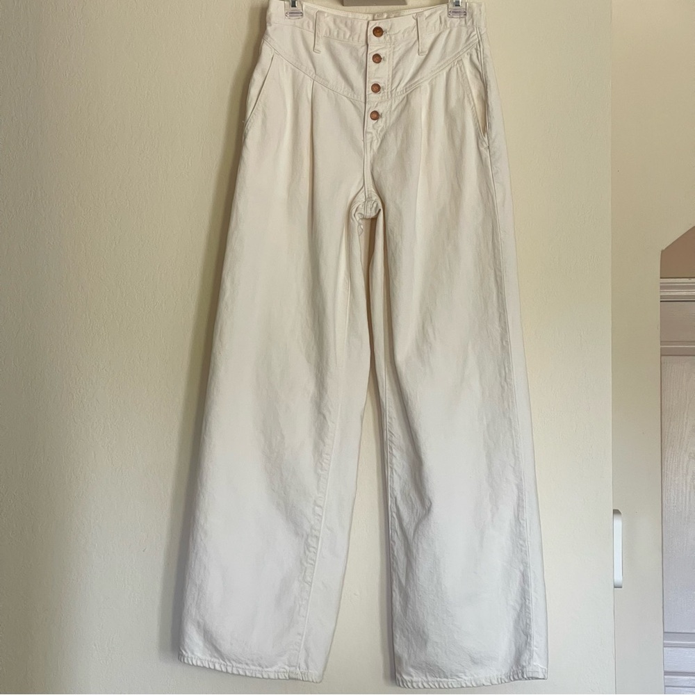 Madewell Superwide-Leg Jeans Vintage Canvas Button-Fly Edition Size 27